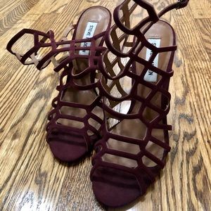 Steve Madden Womens Slithur Caged Dress Sandals